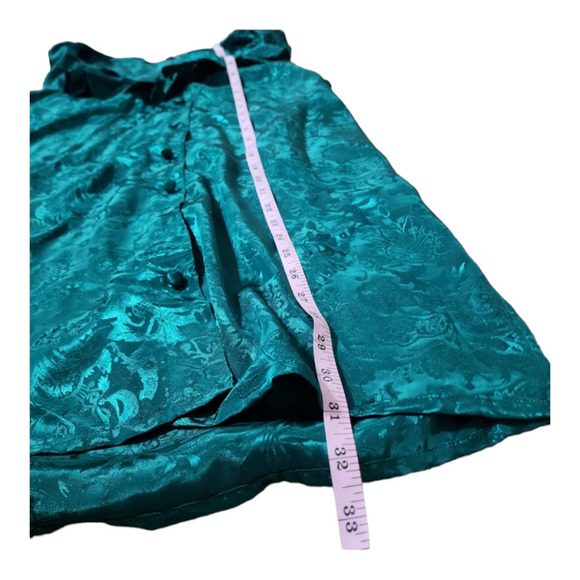 New Vintage gold label Victoria's Secret emerald green night gown size m/l - Picture 7 of 7